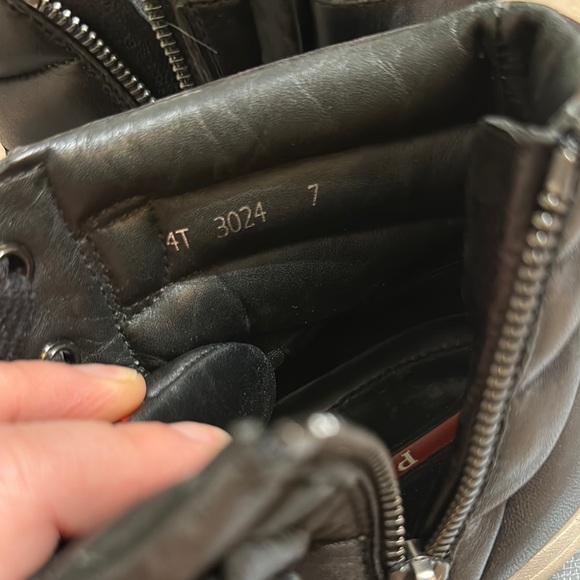 Prada Men's Black High-Top Sneakers - Picture 3 of 3